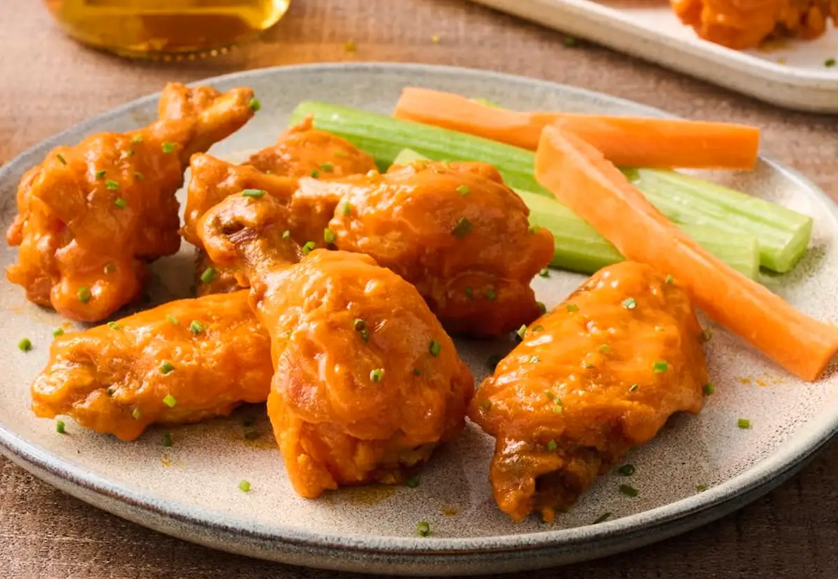 6 Alitas búfalo con ensalada